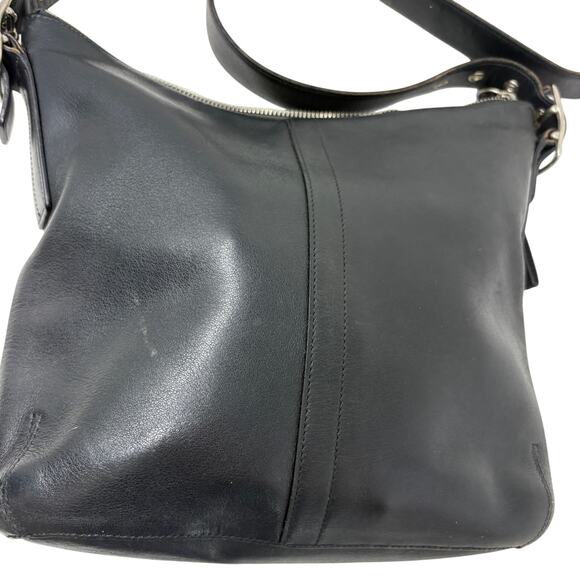 Vintage Coach Legacy Slim Duffel Smooth Leather Bag Purse 9326 Black DIY Zipper - Picture 2 of 11